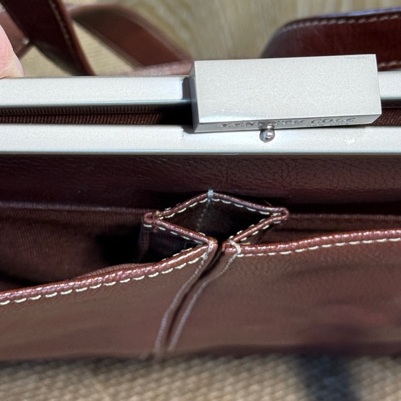 Kenneth Cole New York Brown Leather Shoulder Bag - Picture 9 of 16